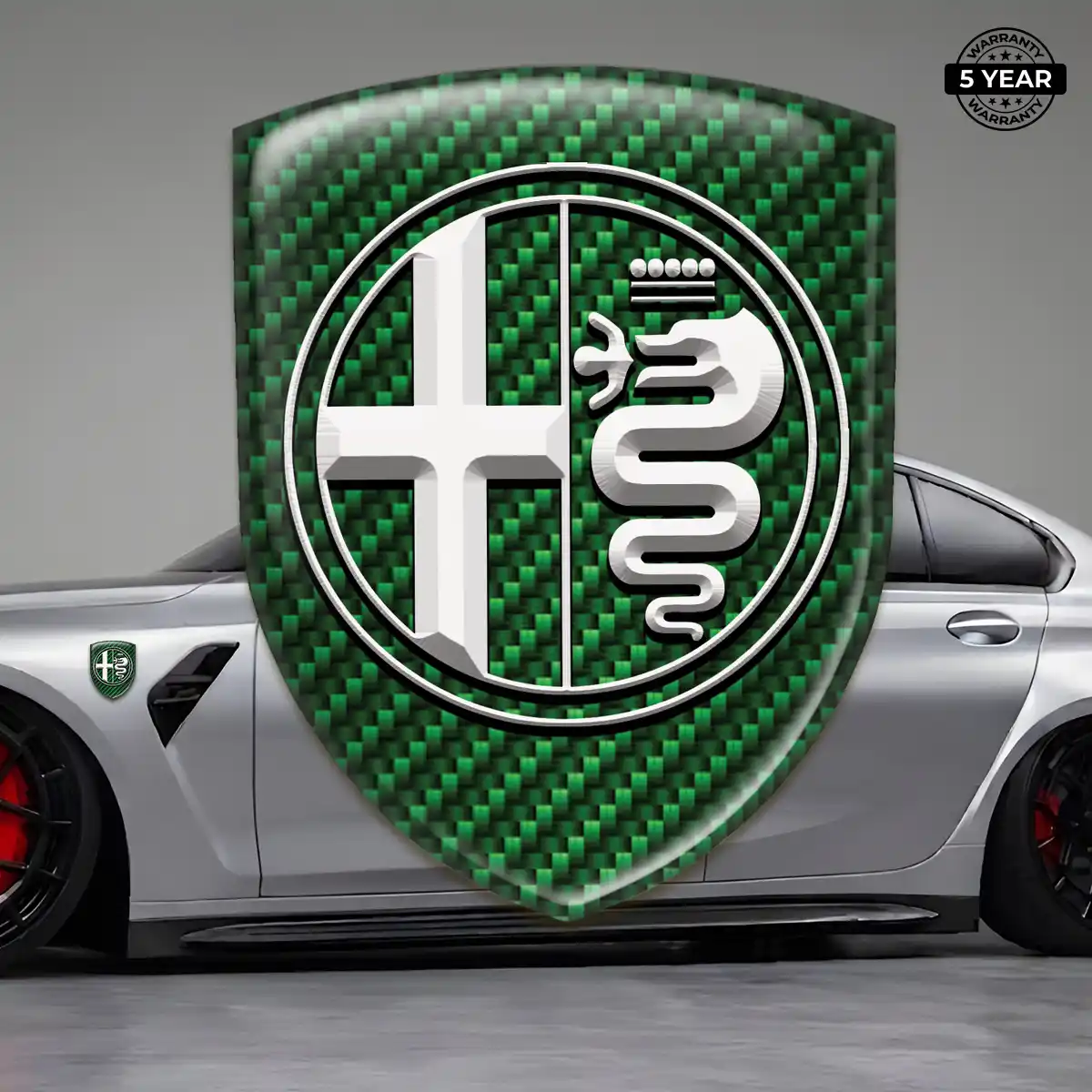 Alfa Romeo Car Logo Decal Signature Grade