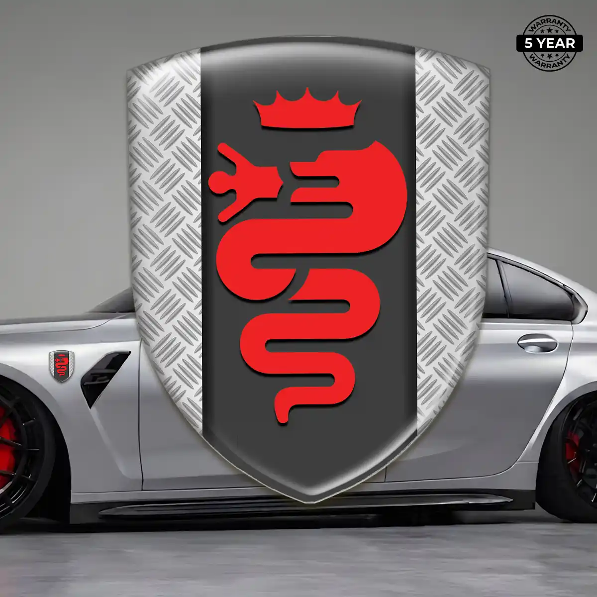 Alfa Romeo Car Logo Decal Sleek Style