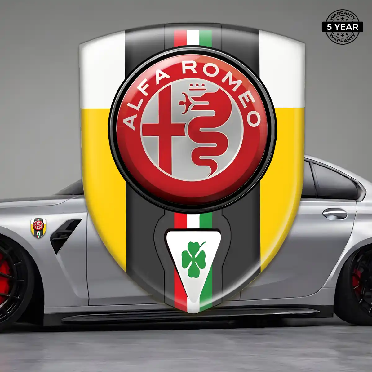 Alfa Romeo Crest Emblem Refined Design