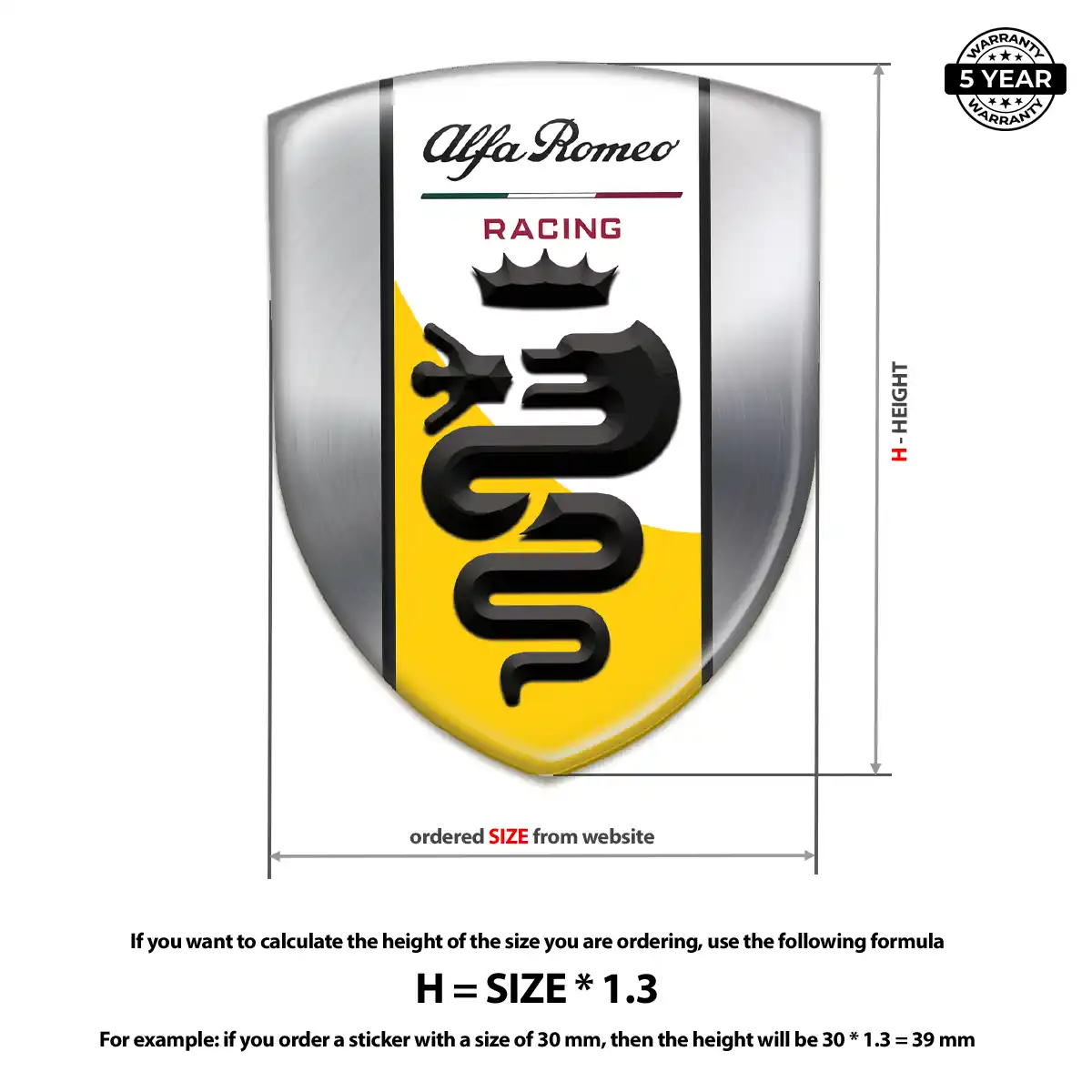 Alfa Romeo Crest Emblem Signature Grade