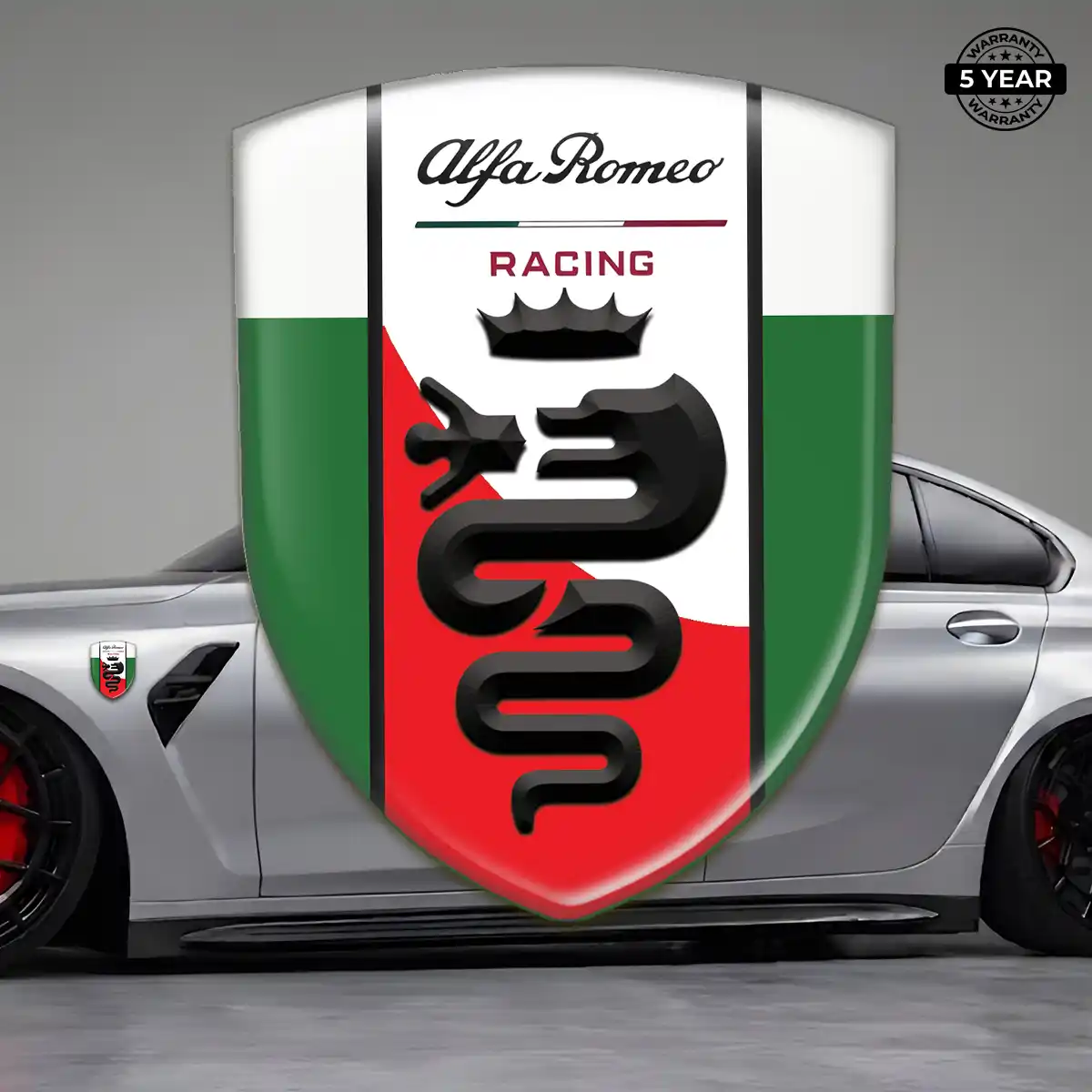 Alfa Romeo Crest Emblem Sleek Style