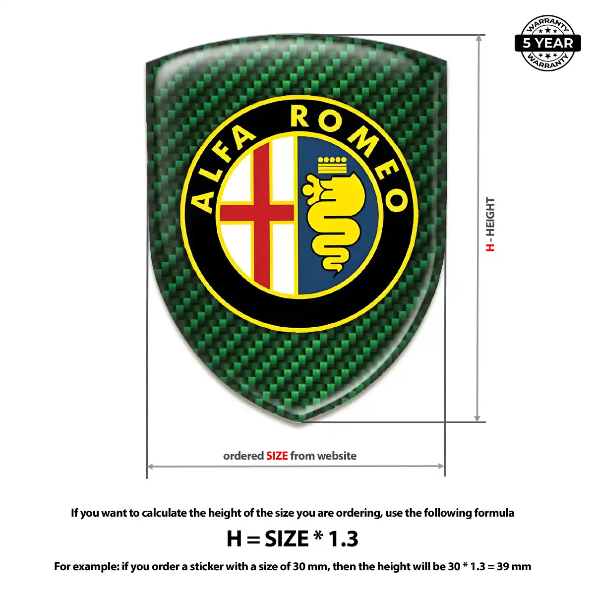 Alfa Romeo Crest Logo Emblem Deluxe Edition