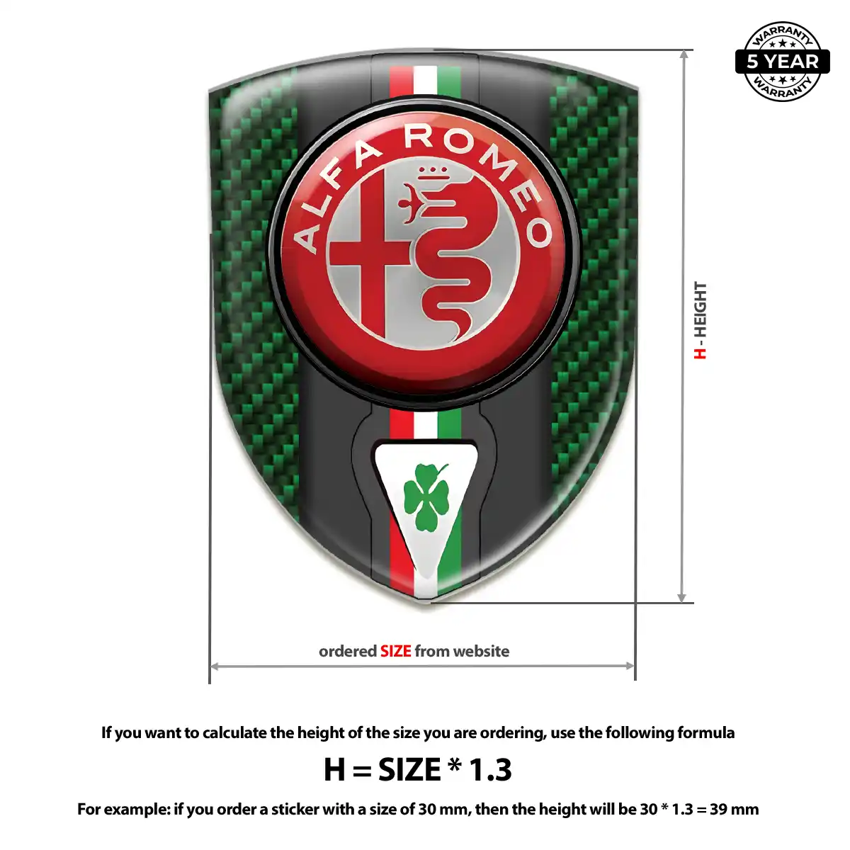 Alfa Romeo Crest Logo Emblem Elite Finish