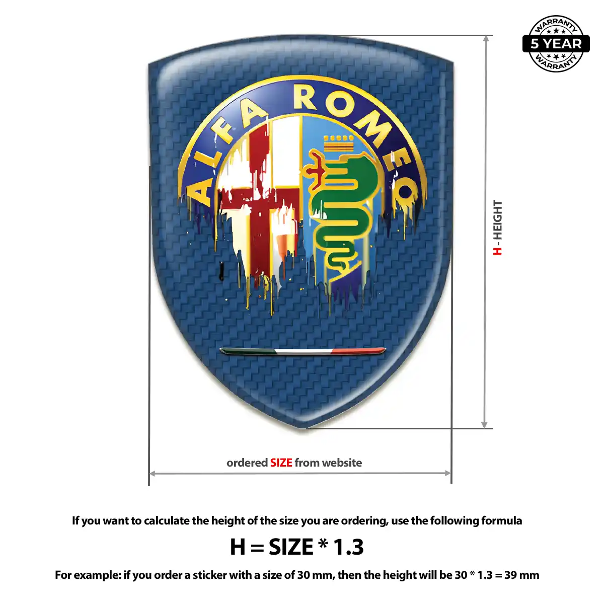 Alfa Romeo Crest Logo Emblem Prestige Line