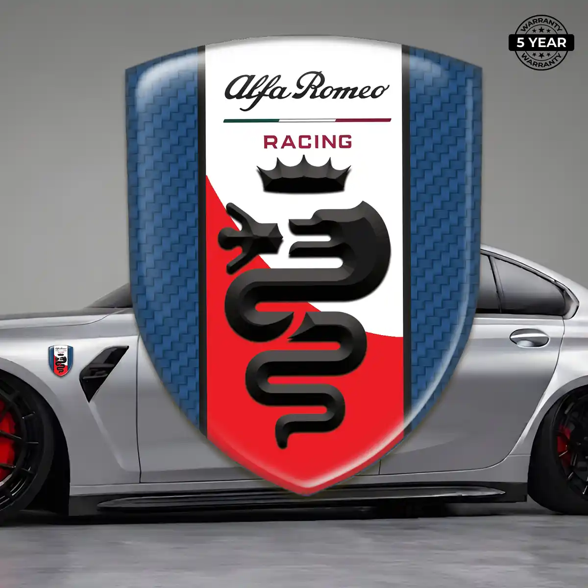 Alfa Romeo Crest Logo Emblem Signature Grade