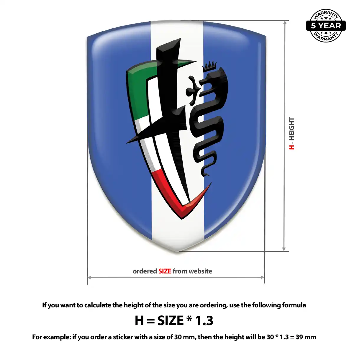Alfa Romeo Domed Badge Elite Edition