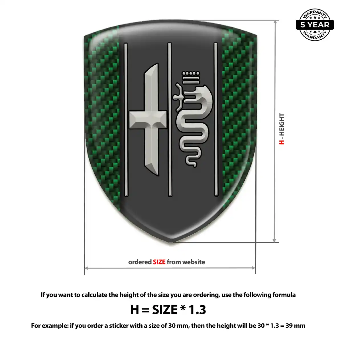 Alfa Romeo Domed Badge Exclusive Series