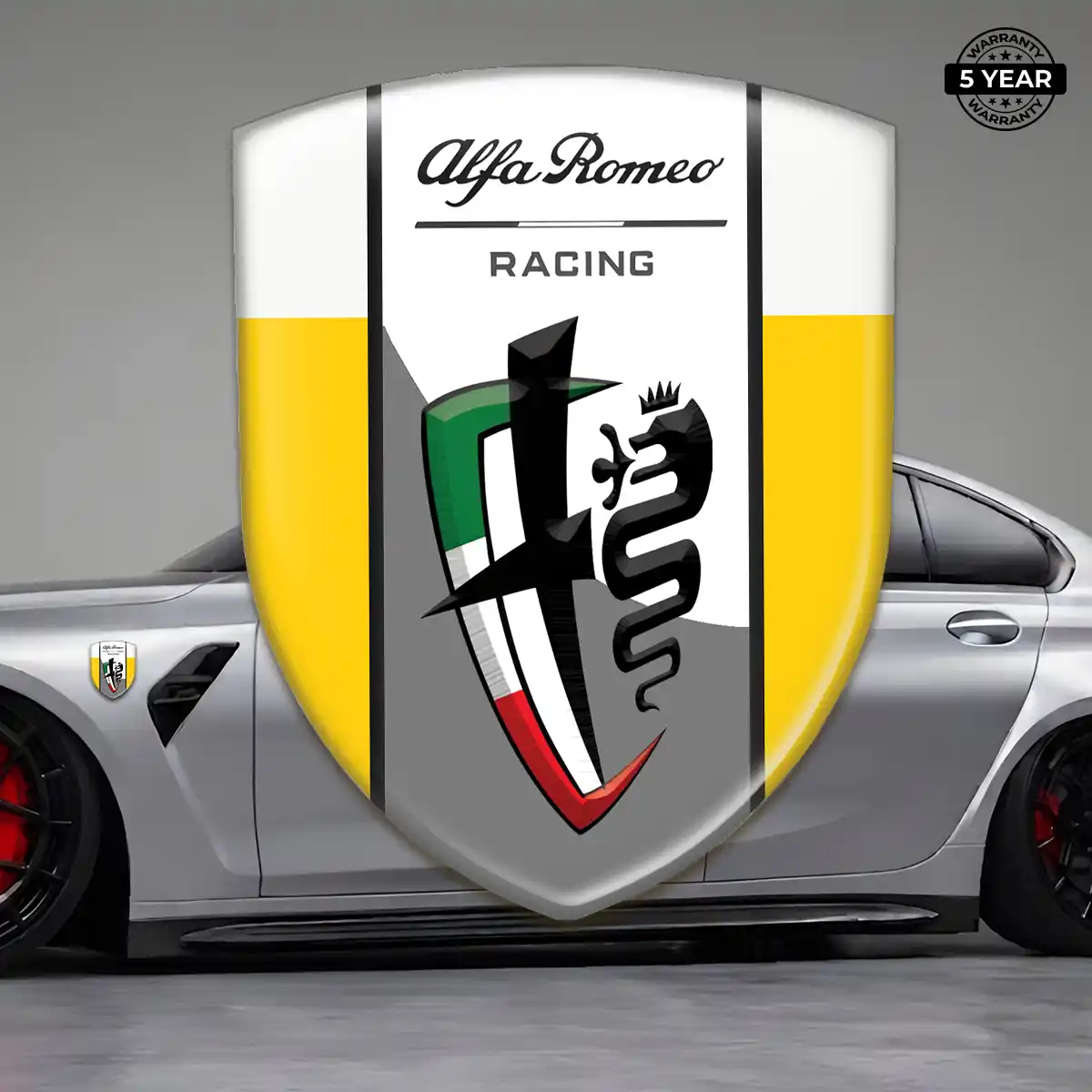 Alfa Romeo Domed Badge Refined Design