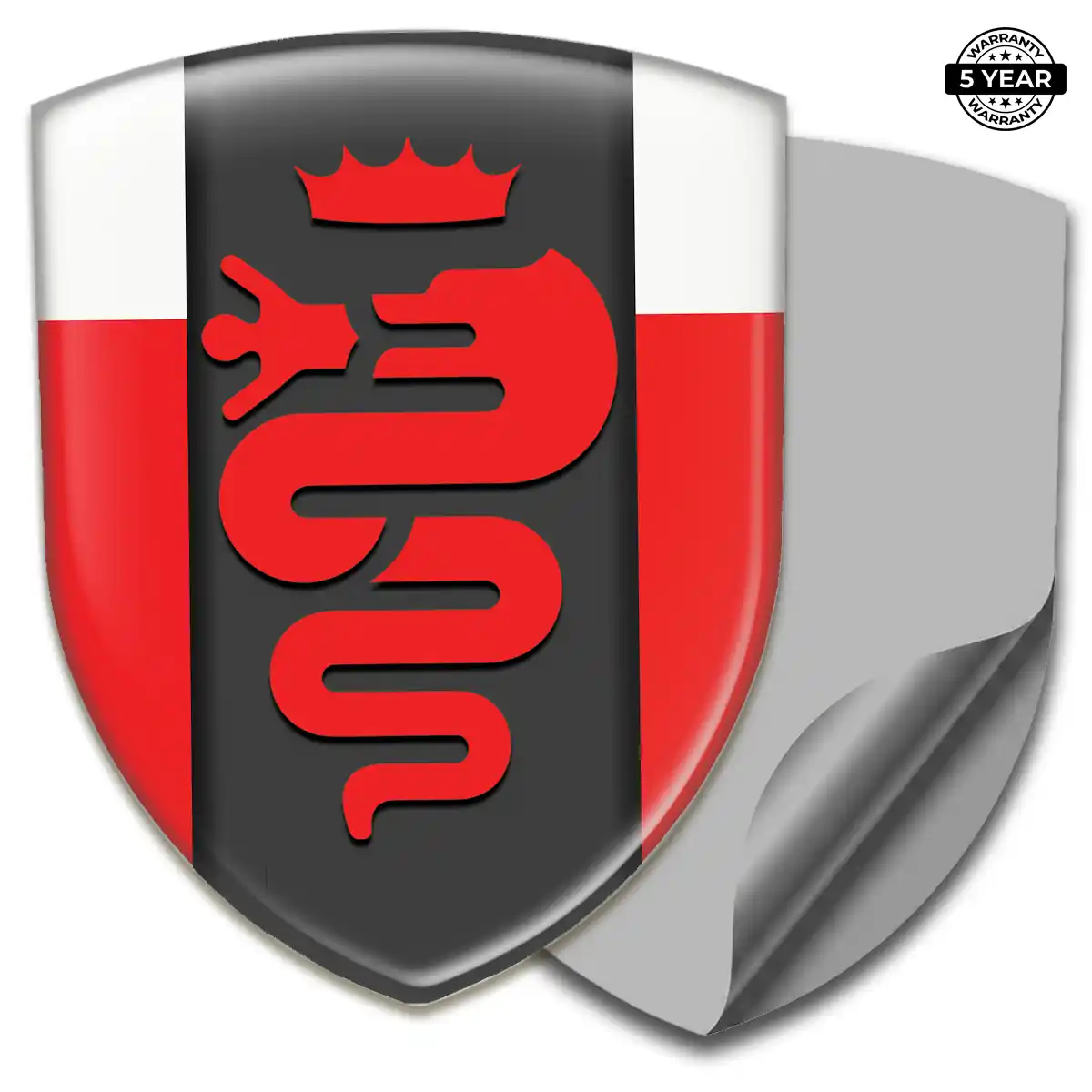 Alfa Romeo Domed Car Sticker Prestige Line