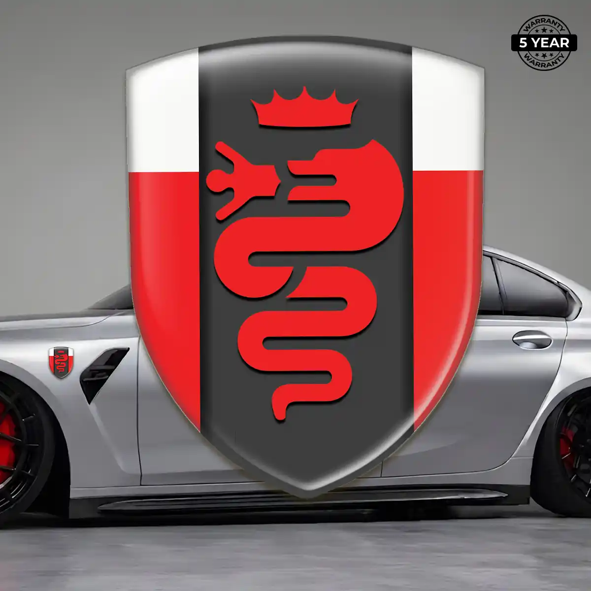 Alfa Romeo Domed Car Sticker Prestige Line