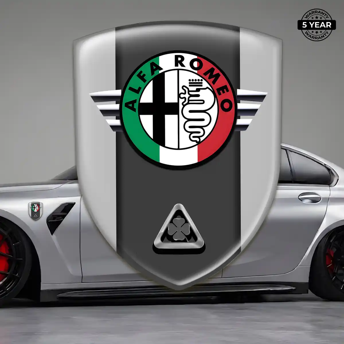 Alfa Romeo Domed Car Sticker Prime Quality