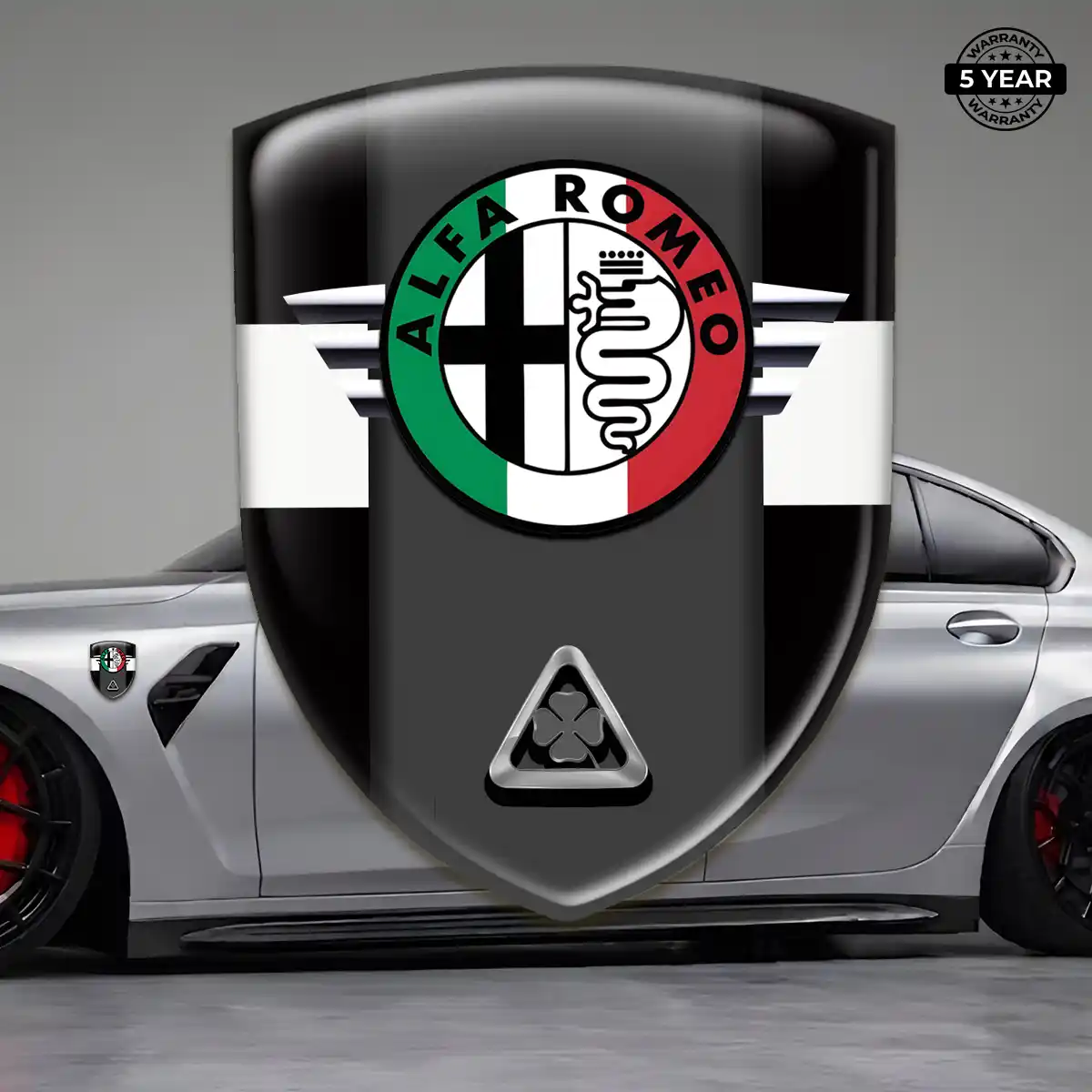 Alfa Romeo Domed Car Sticker Signature Grade