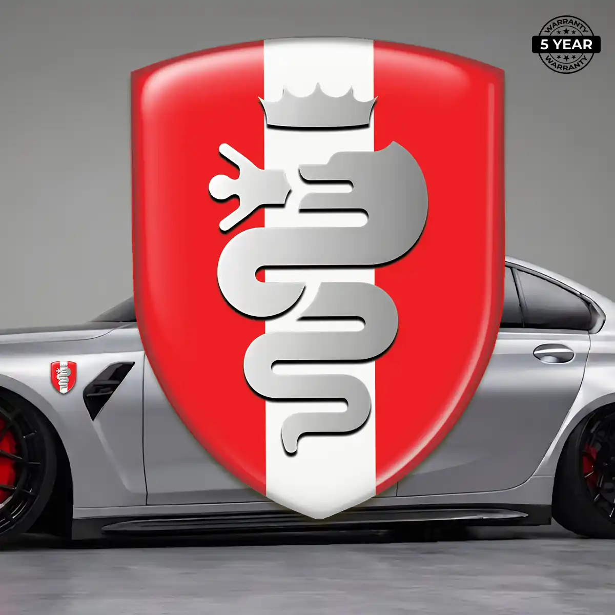 Alfa Romeo Domed Car Sticker Superior Craft