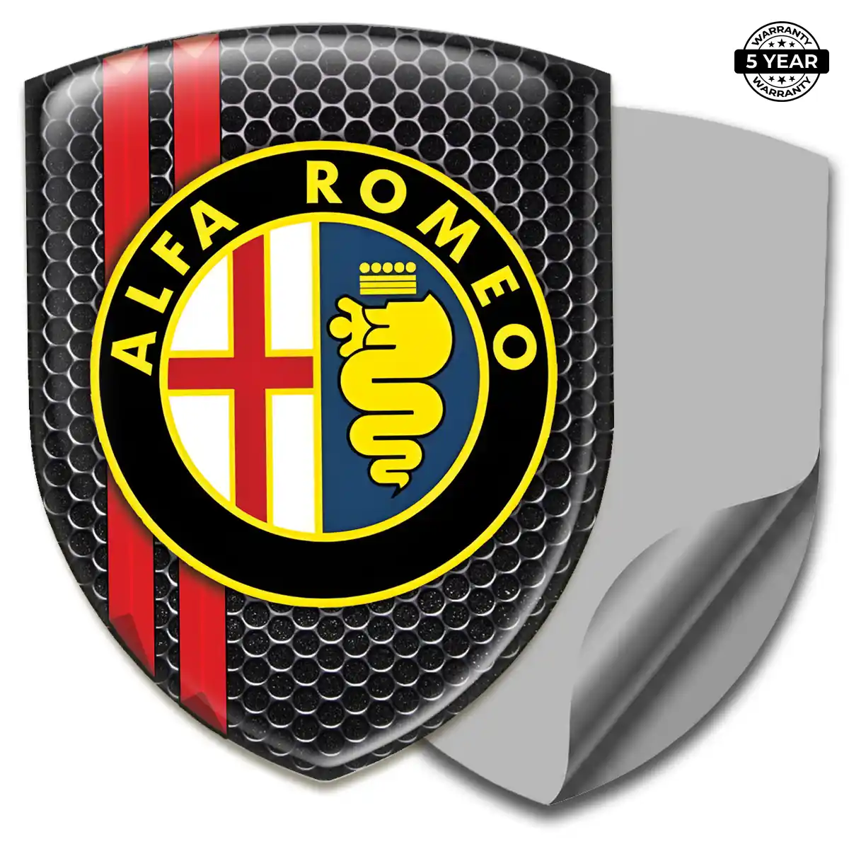 Alfa Romeo Domed Decal Deluxe Edition