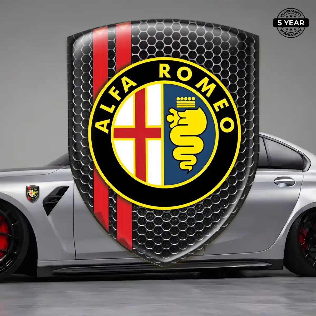 Alfa Romeo Domed Decal Deluxe Edition