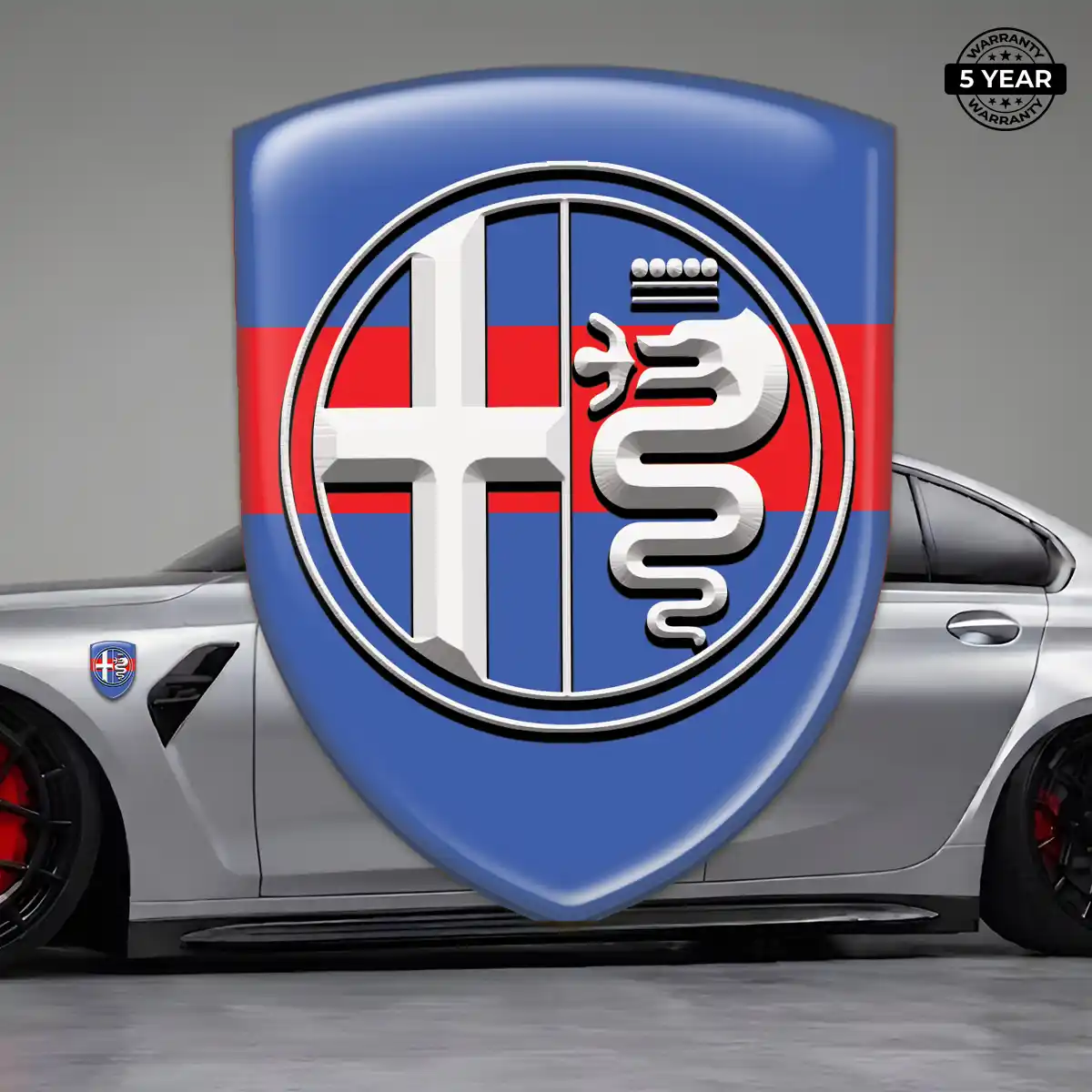 Alfa Romeo Domed Decal Prime Quality