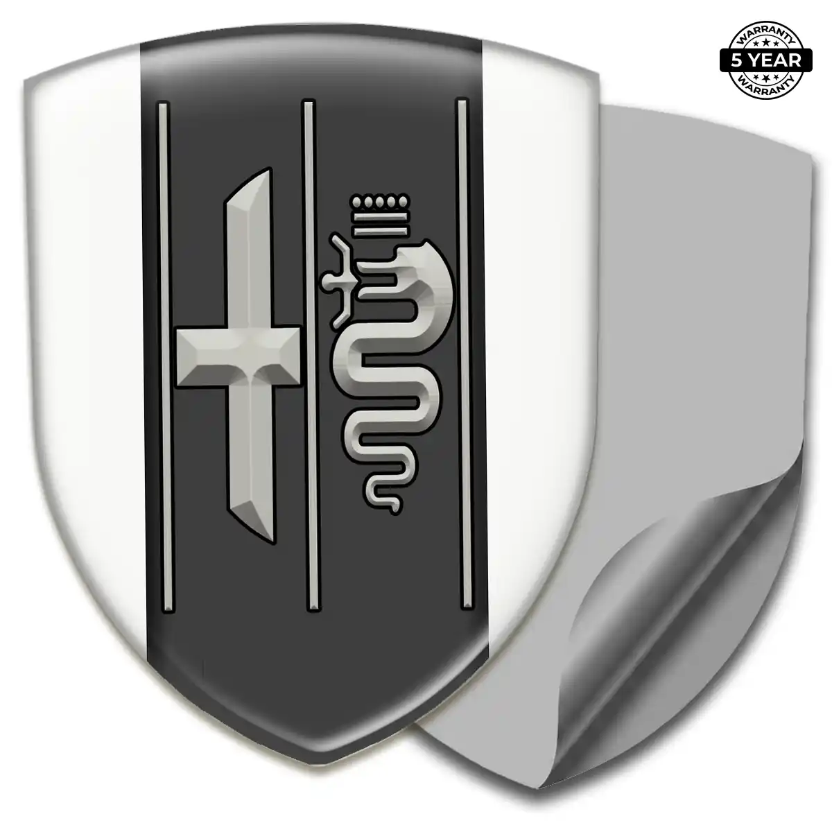 Alfa Romeo Domed Decal Signature Grade
