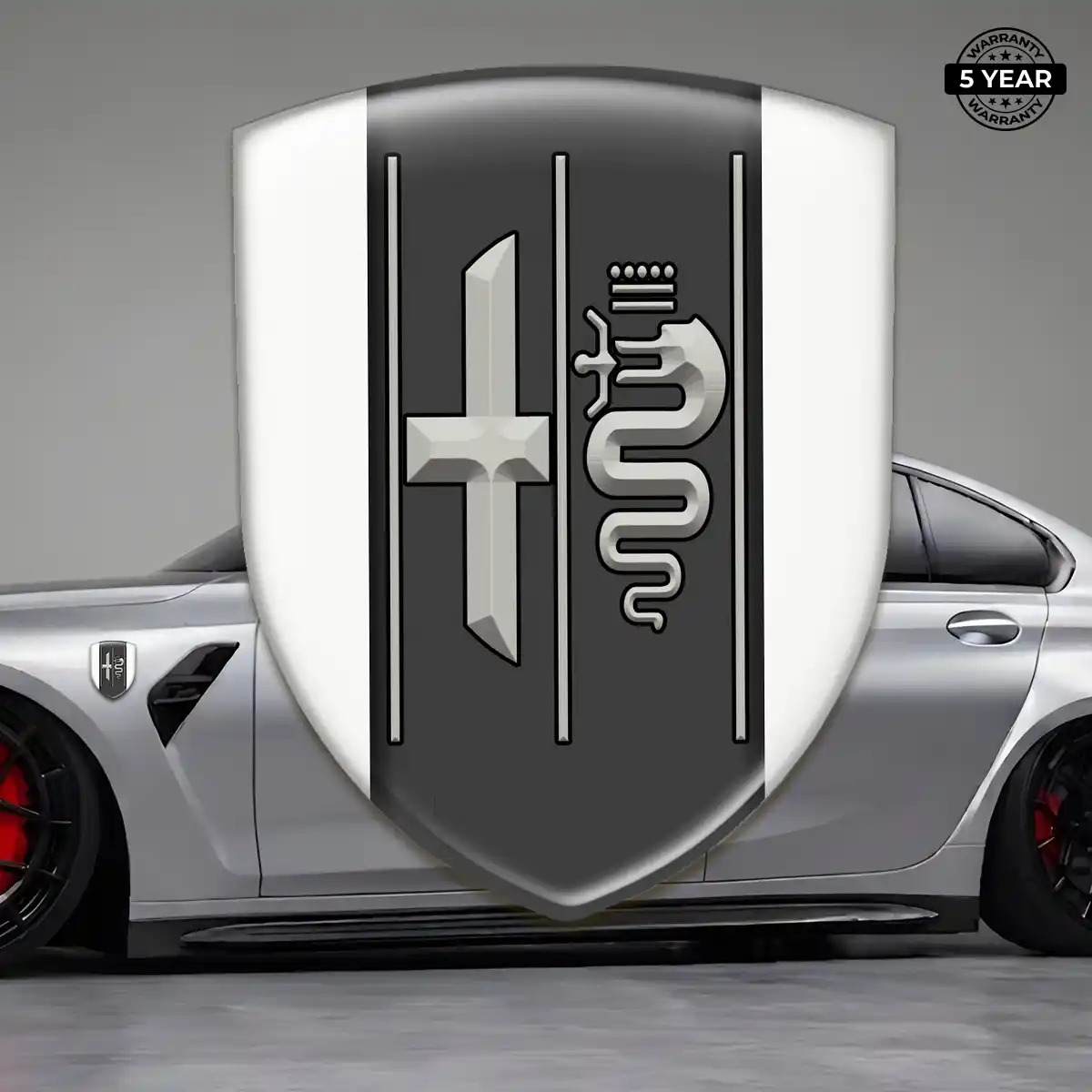 Alfa Romeo Domed Decal Signature Grade