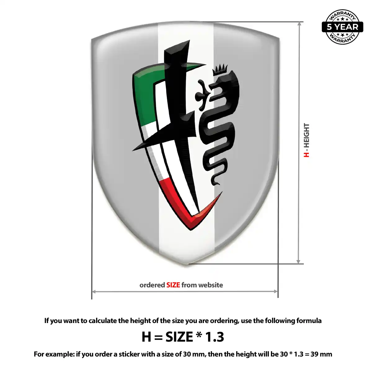 Alfa Romeo Domed Emblem Exclusive Series