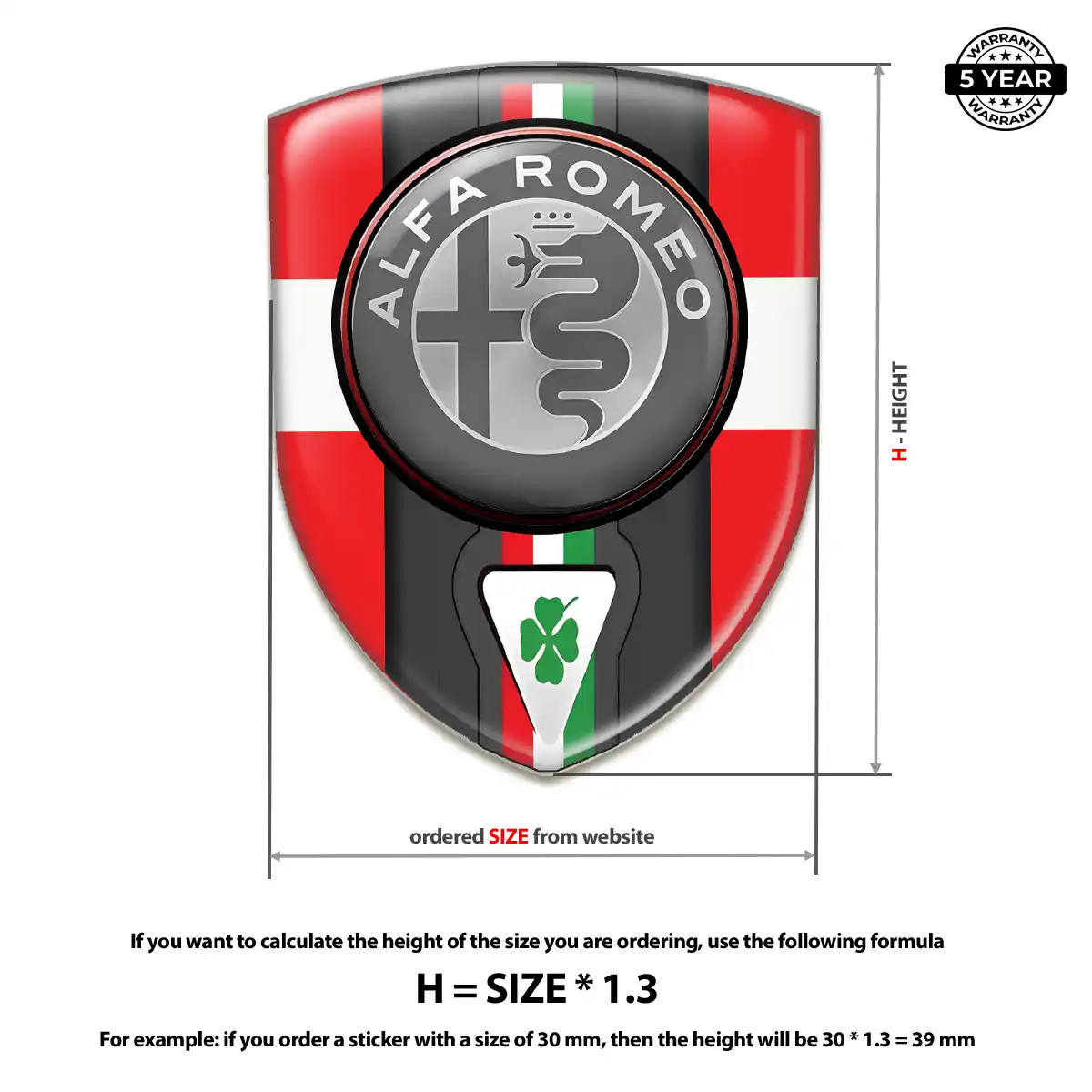 Alfa Romeo Domed Emblem Prestige Line