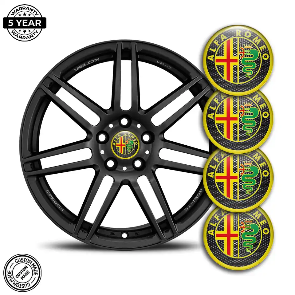 Alfa Romeo Domed Emblem Self-Adhesive Premium Edition