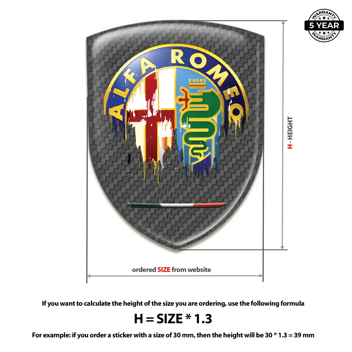 Alfa Romeo Domed Emblem Superior Craft
