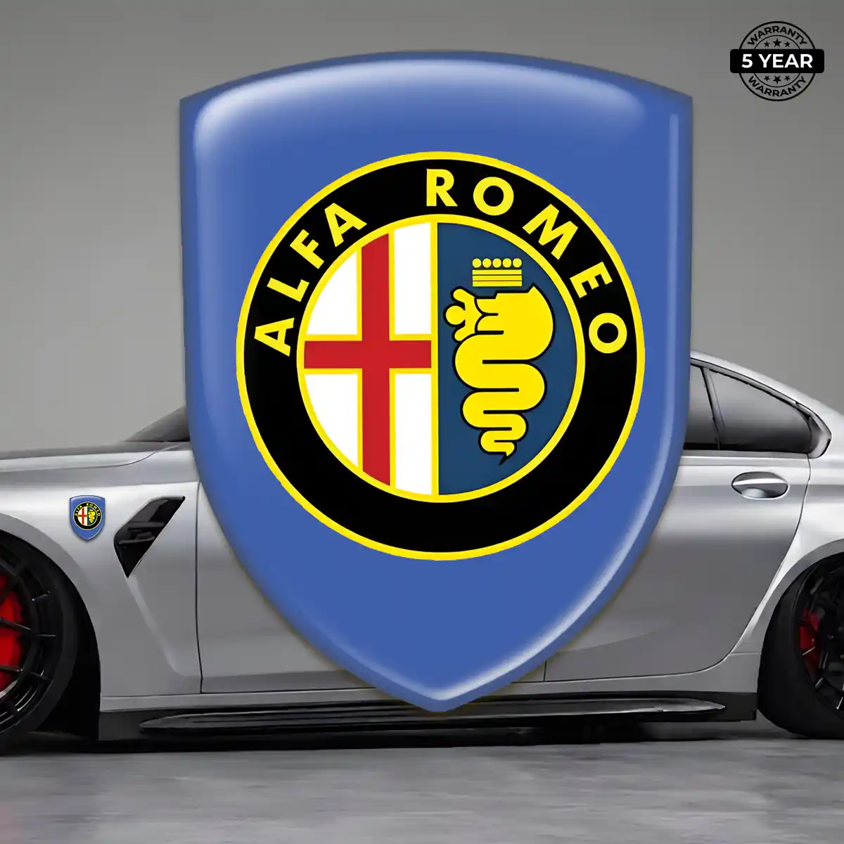 Alfa Romeo Domed Logo Decal Deluxe Edition