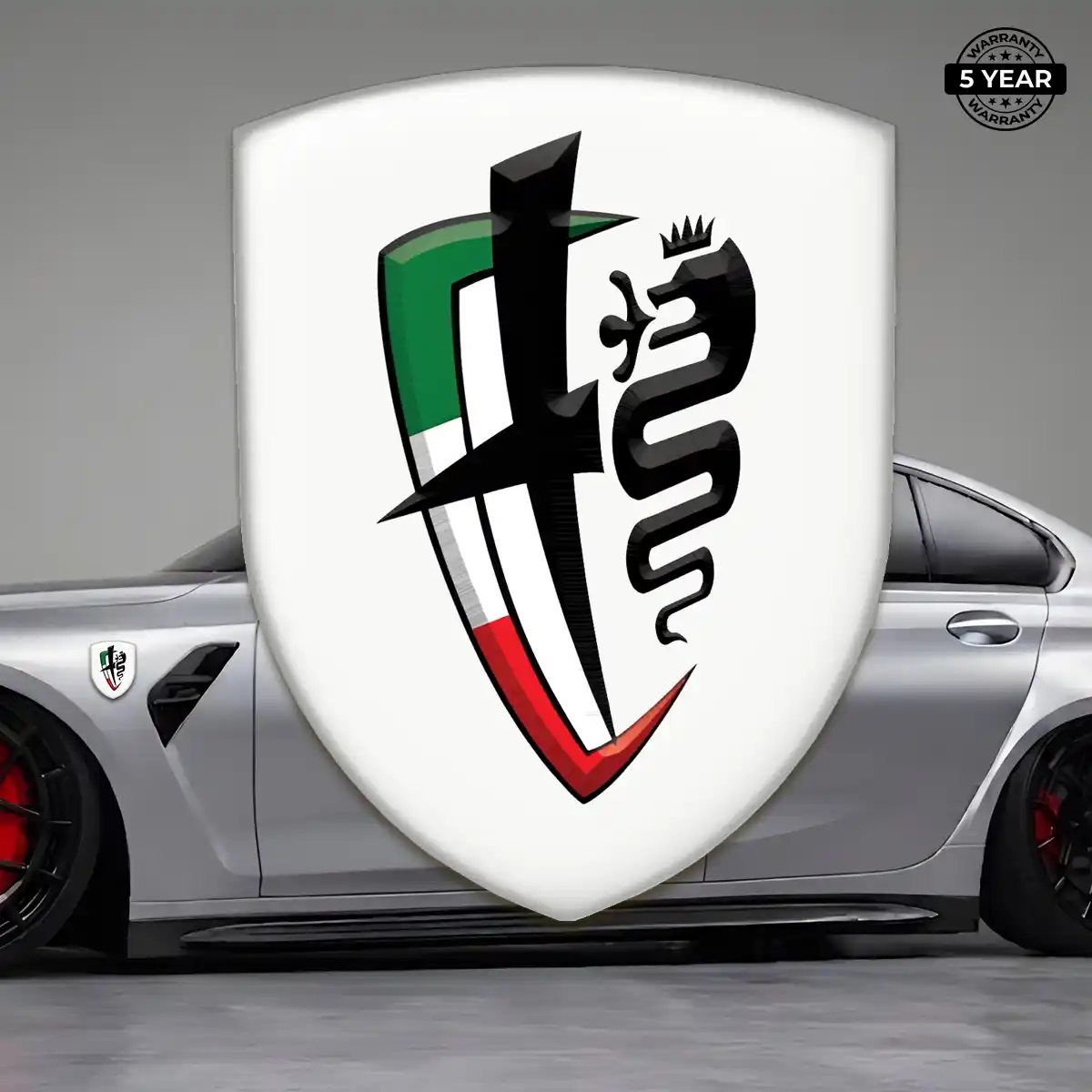 Alfa Romeo Domed Logo Decal Exclusive Series