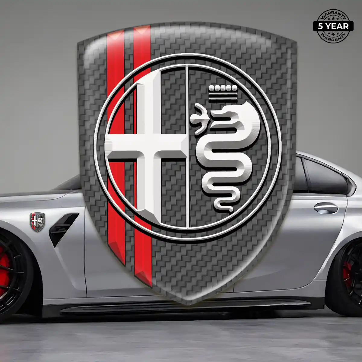Alfa Romeo Domed Logo Decal Prestige Line