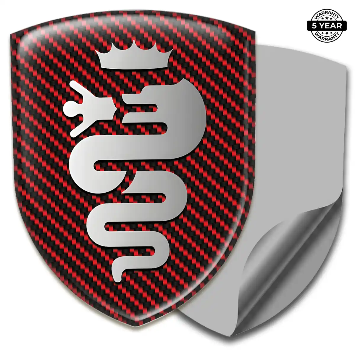 Alfa Romeo Domed Logo Decal Prime Quality