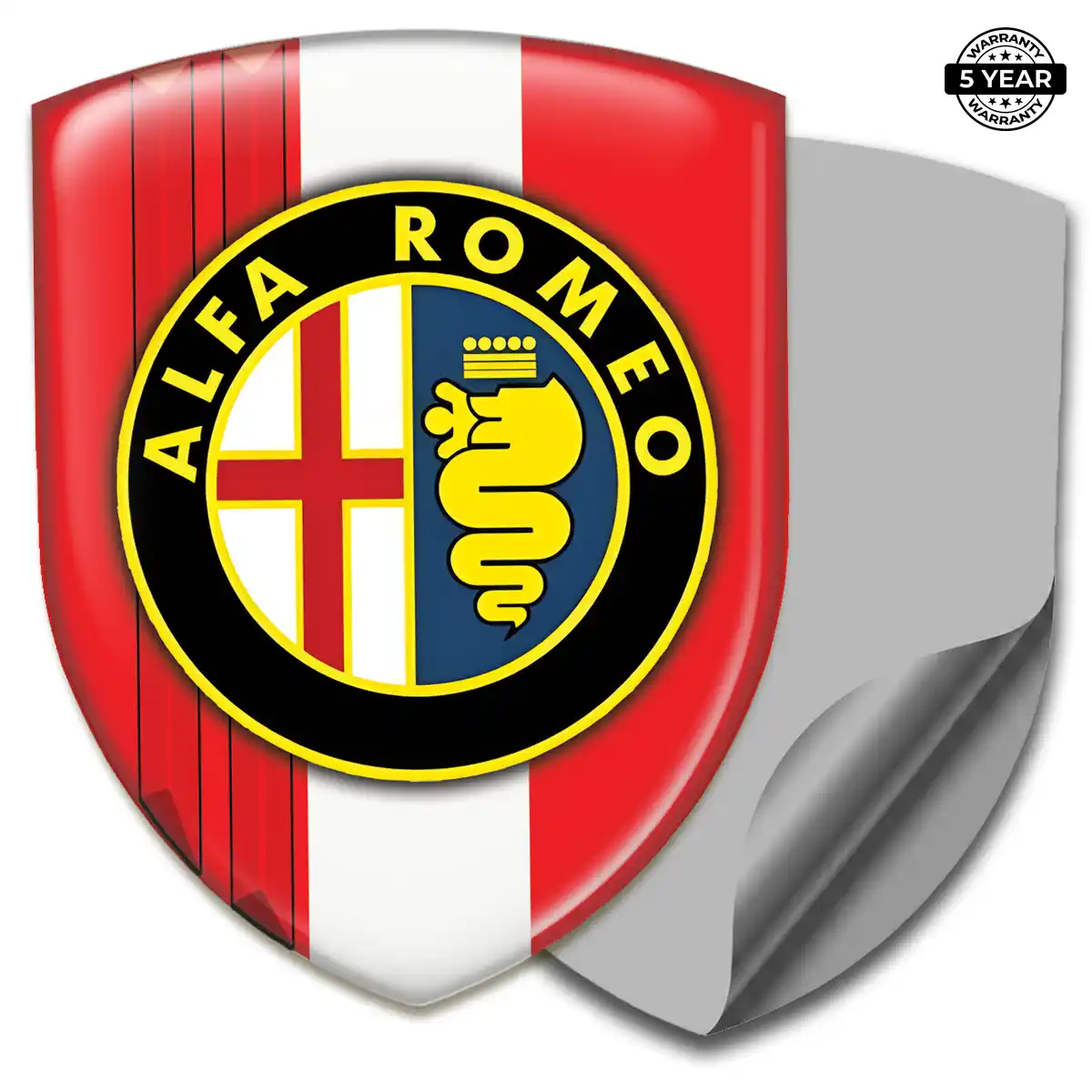 Alfa Romeo Domed Logo Sticker Deluxe Edition