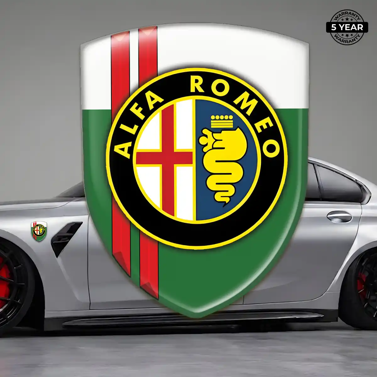 Alfa Romeo Domed Logo Sticker Prestige Line