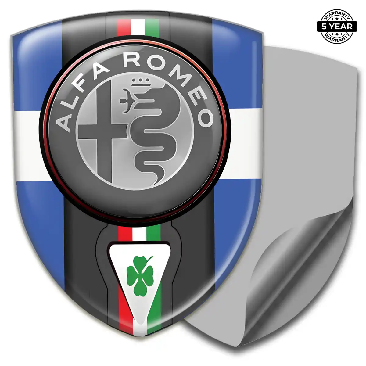 Alfa Romeo Domed Logo Sticker Prime Quality
