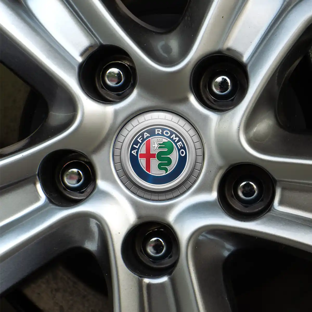 Alfa Romeo Domed Sticker High Quality