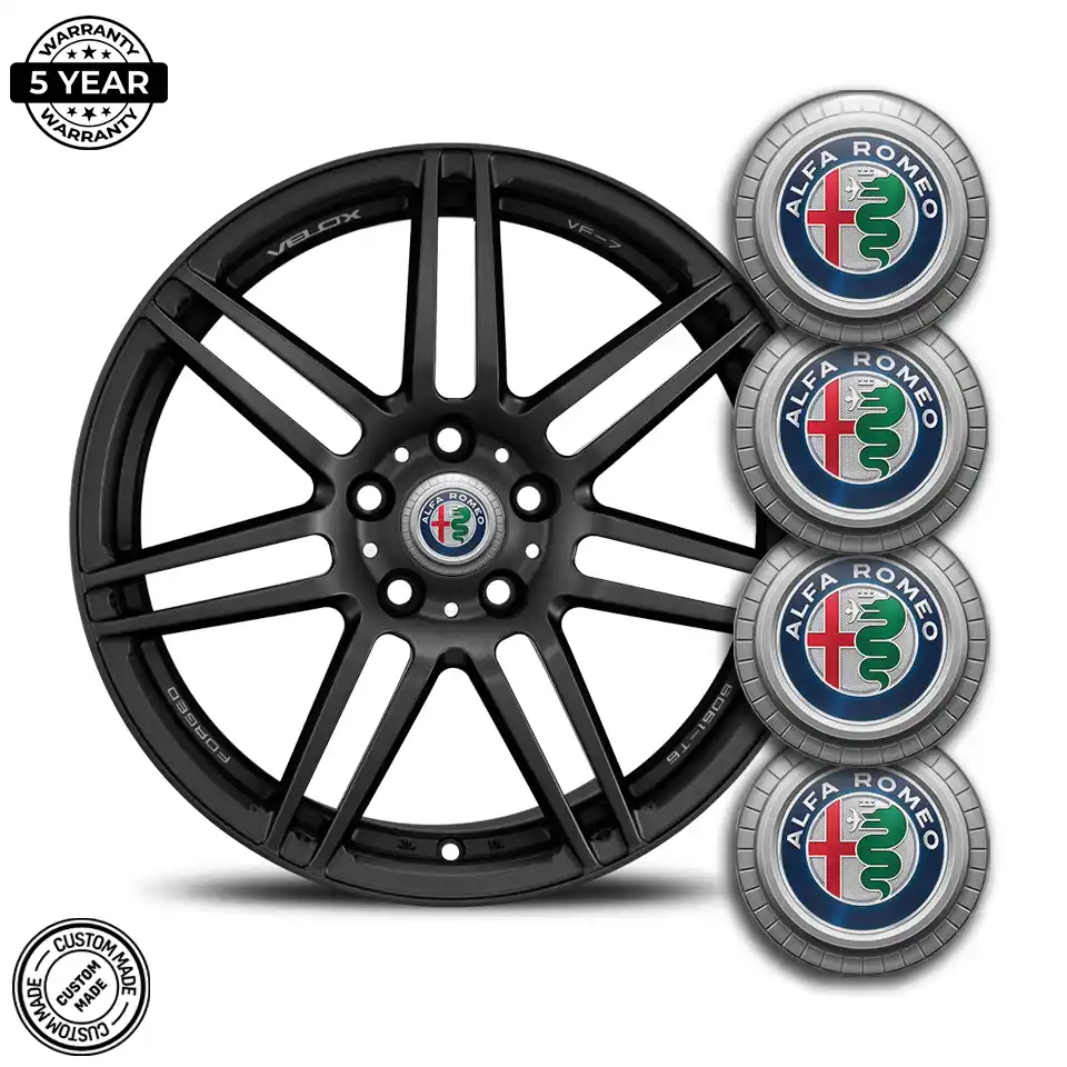 Alfa Romeo Domed Sticker High Quality