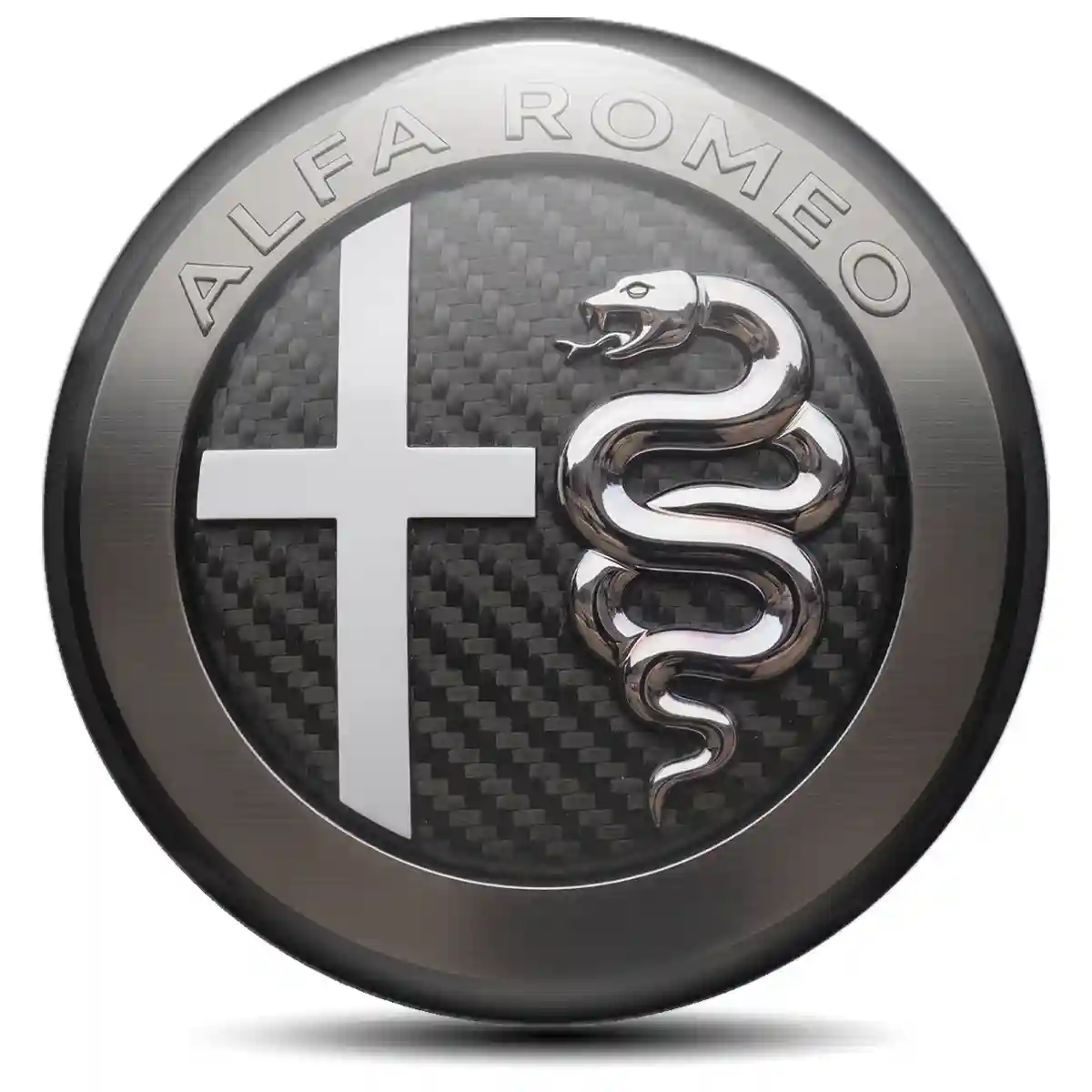 Alfa Romeo Domed Sticker Self-Adhesive Sleek Style