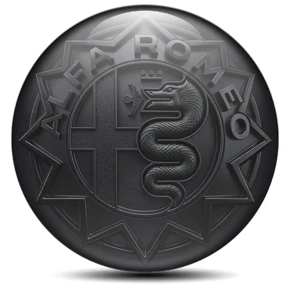 Alfa Romeo Domed Sticker Sleek Style