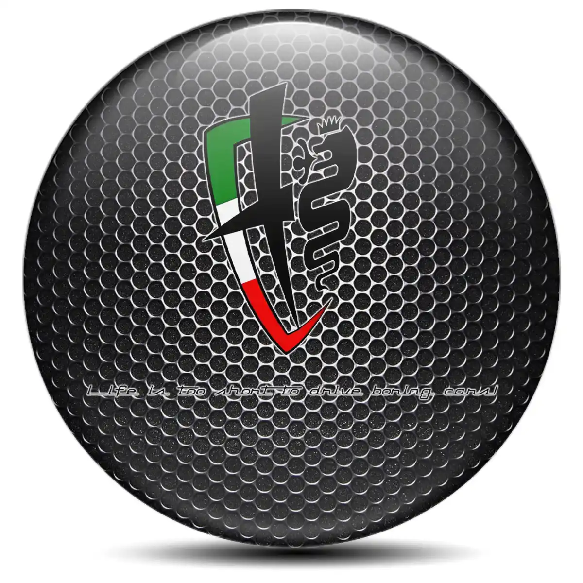 Alfa Romeo Domed Sticker Stylish Design