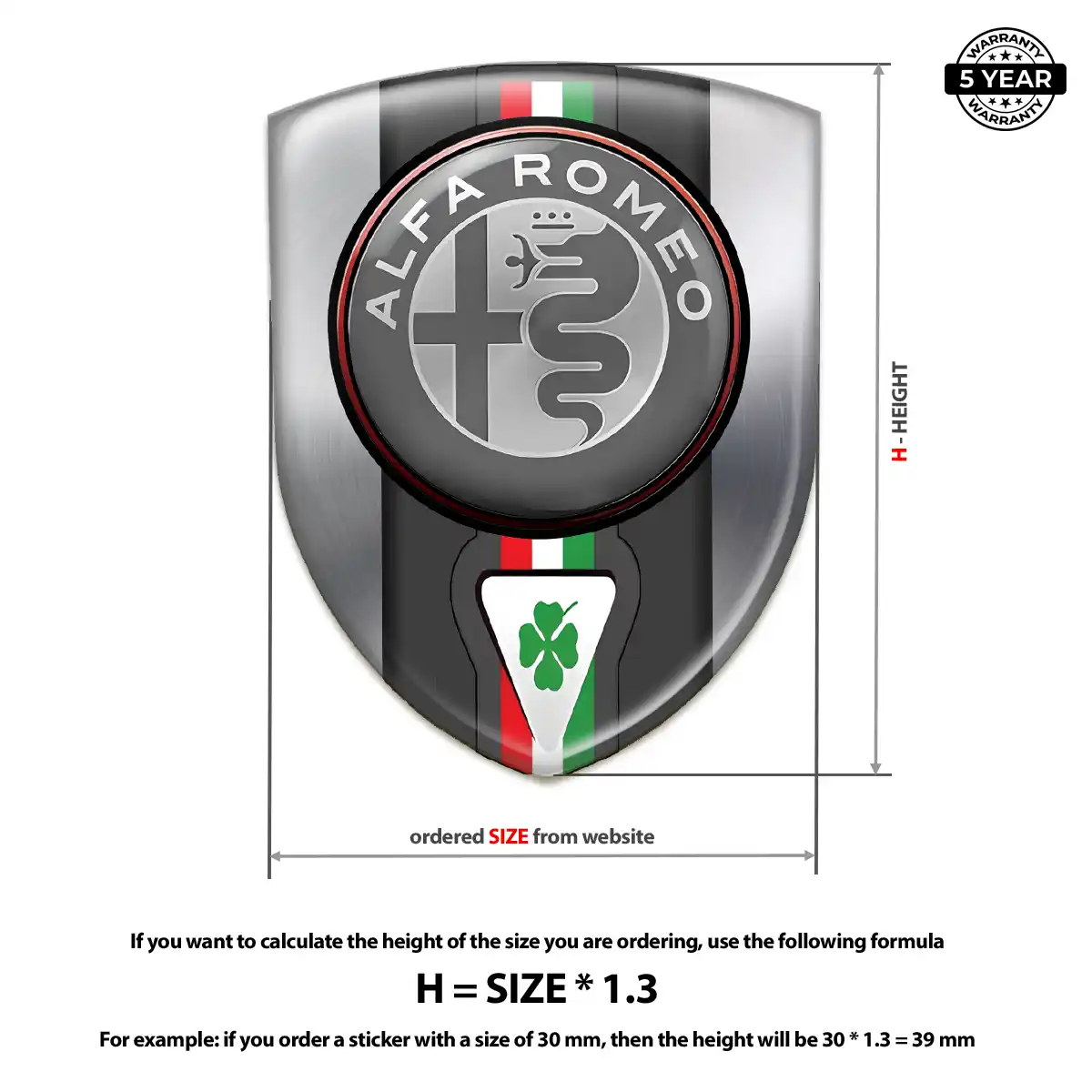 Alfa Romeo Emblem Badge Deluxe Edition