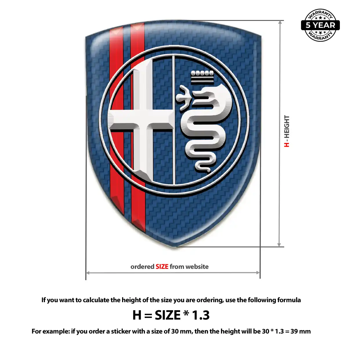 Alfa Romeo Emblem Badge Elite Edition
