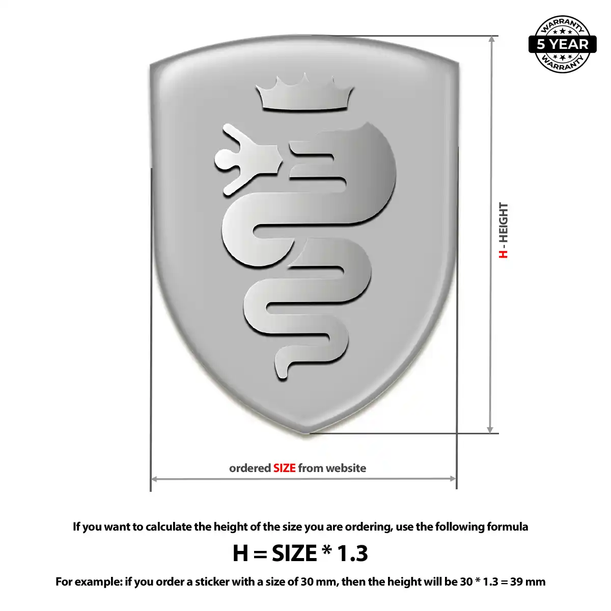 Alfa Romeo Emblem Badge Elite Finish