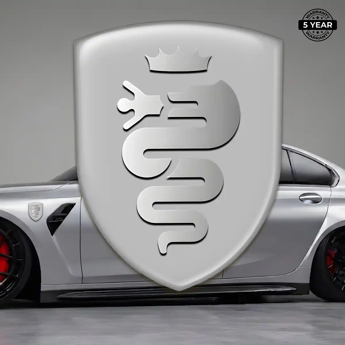 Alfa Romeo Emblem Badge Elite Finish
