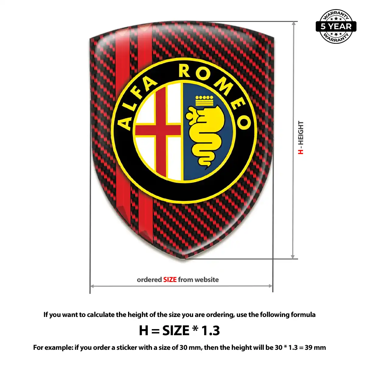 Alfa Romeo Emblem Badge Exclusive Series