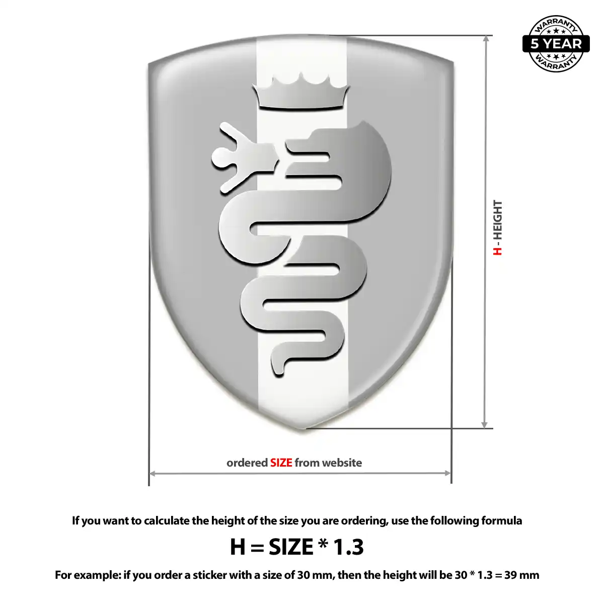 Alfa Romeo Emblem Badge Logo Elite Finish