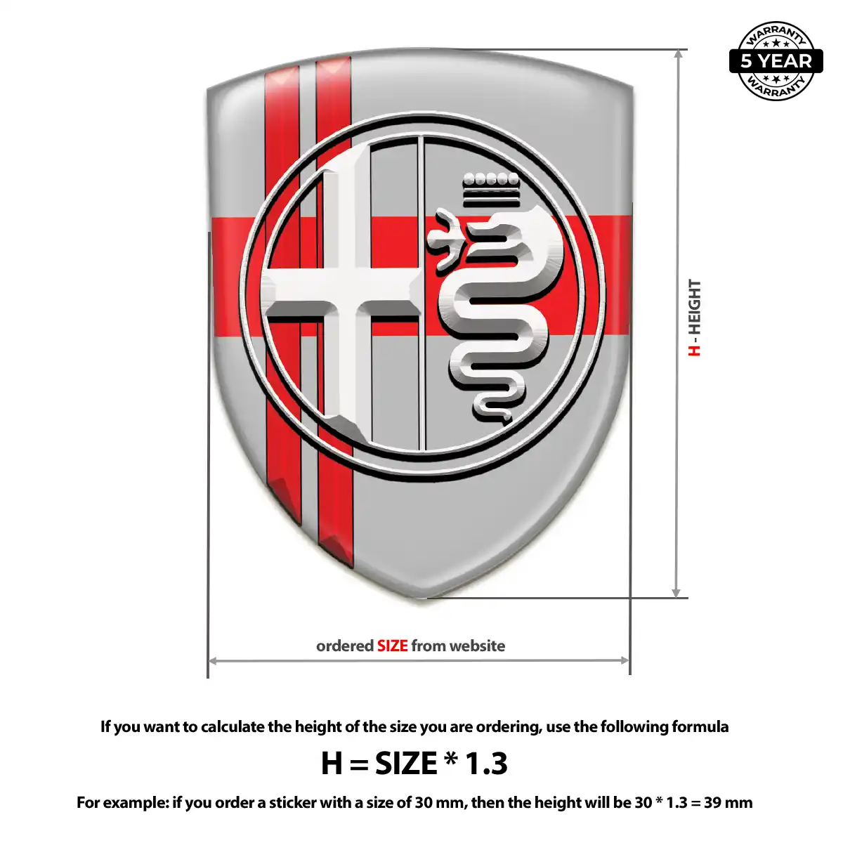 Alfa Romeo Emblem Badge Logo Exclusive Series