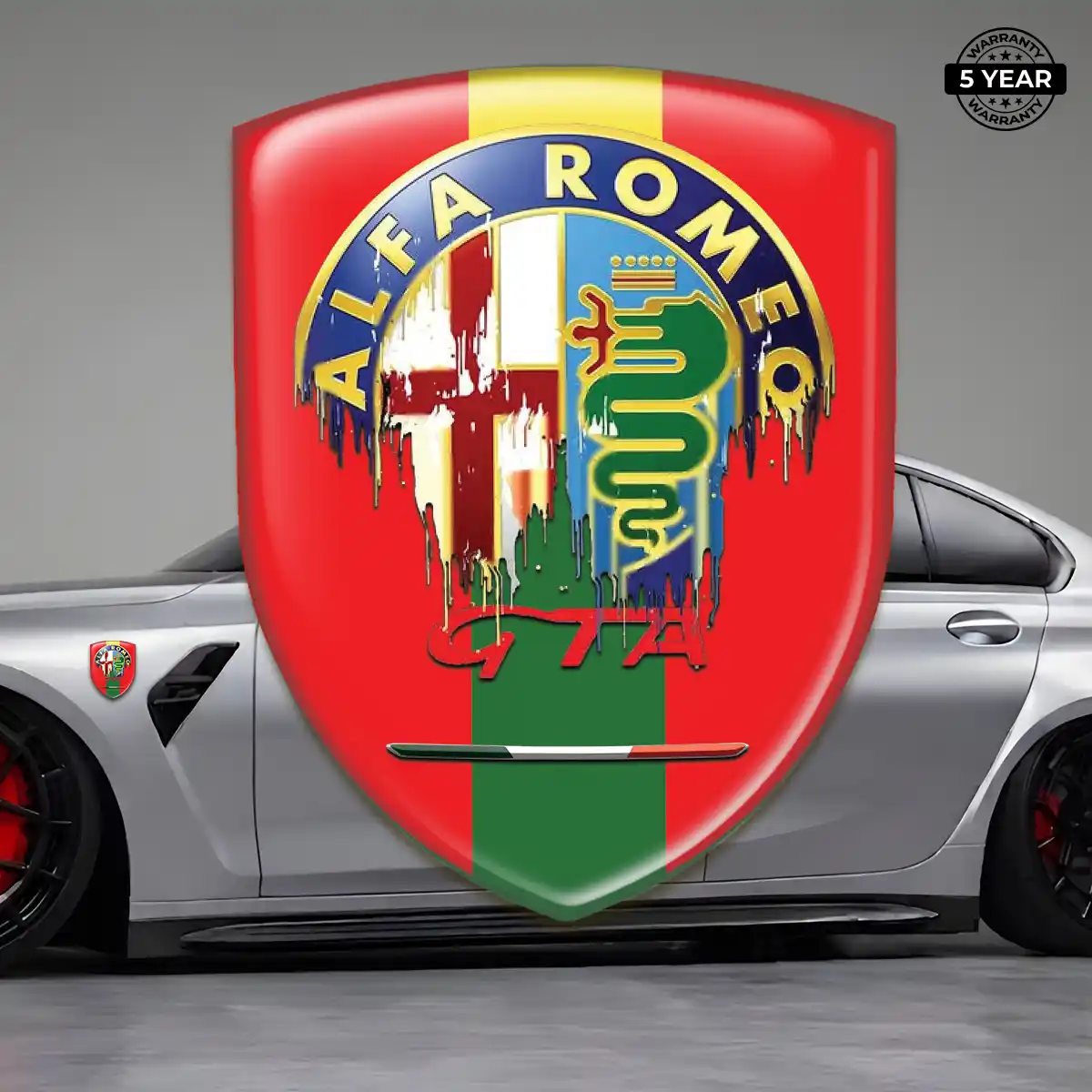 Alfa Romeo Emblem Badge Logo Refined Design