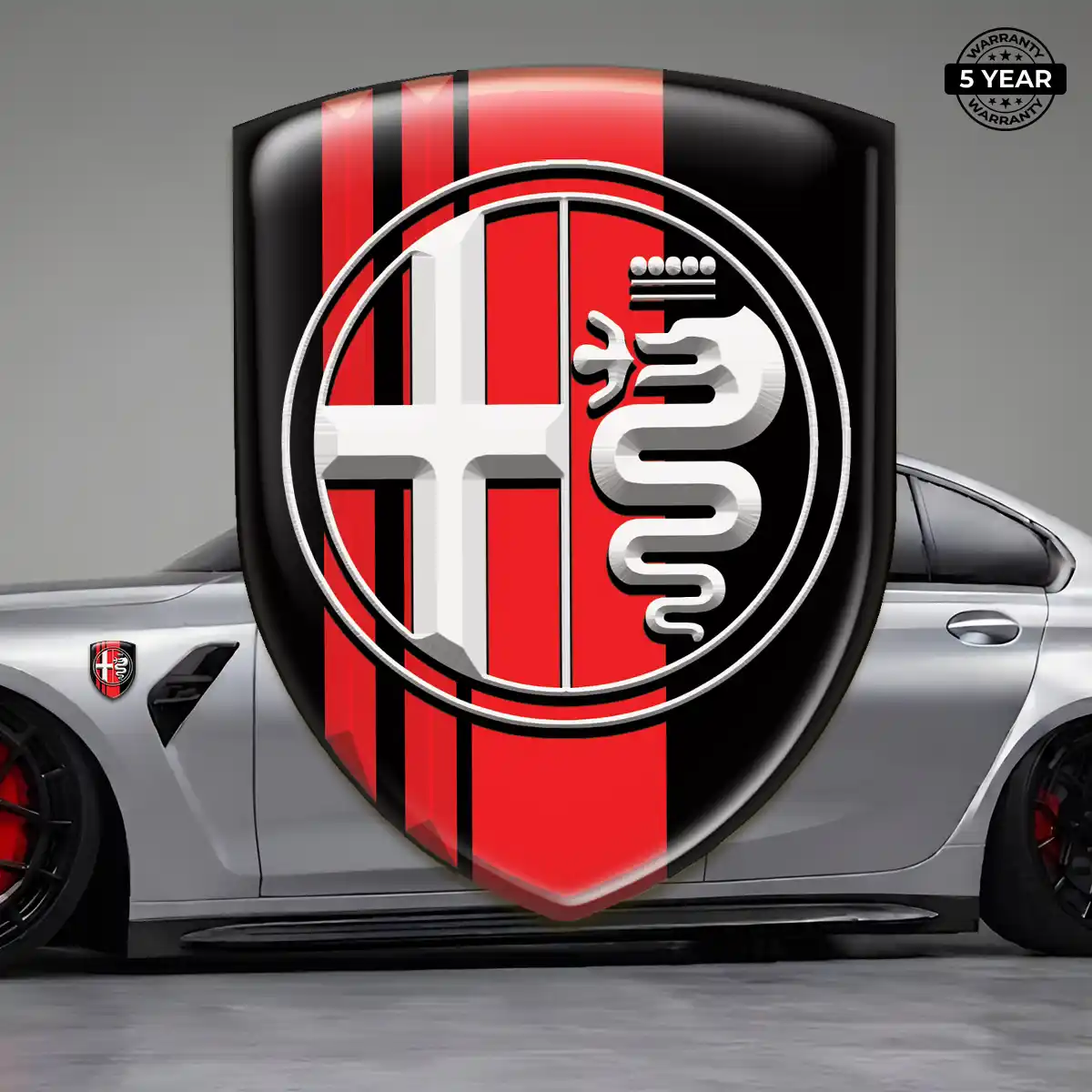 Alfa Romeo Emblem Badge Logo Signature Grade