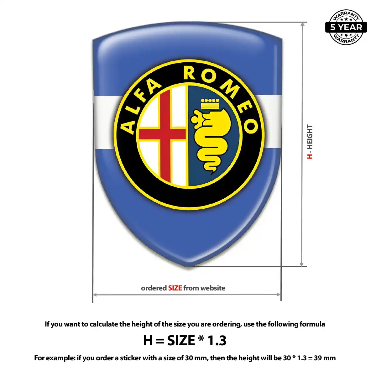 Alfa Romeo Emblem Badge Logo Superior Craft