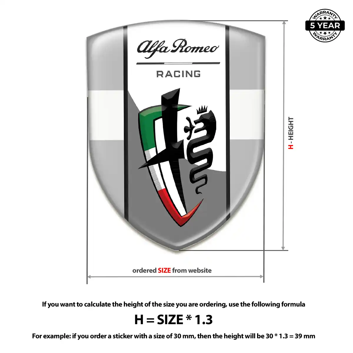 Alfa Romeo Emblem Badge Prestige Line