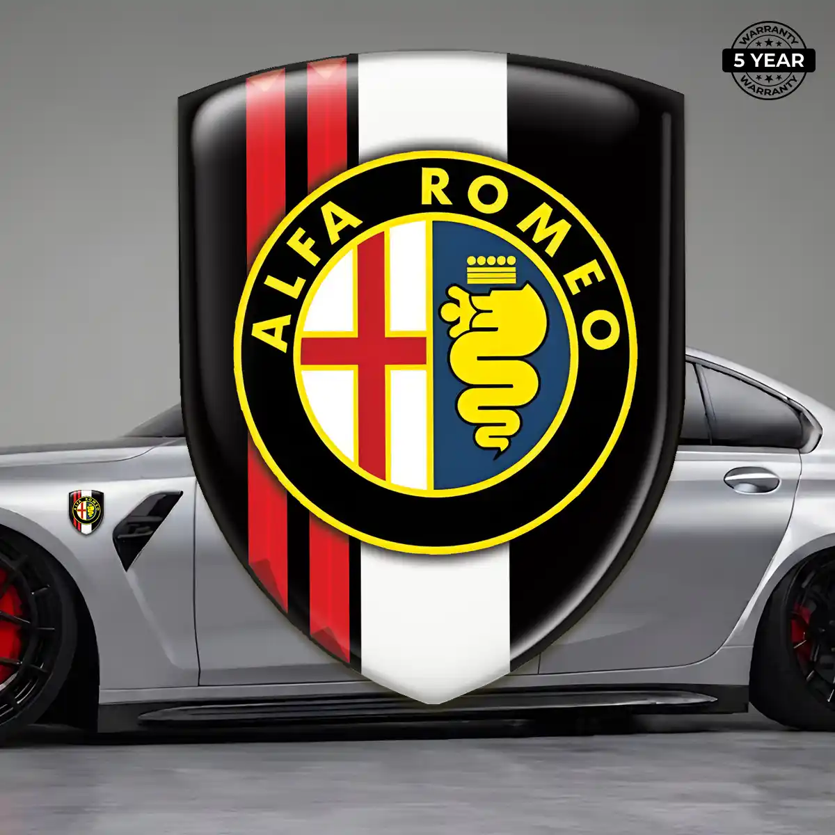 Alfa Romeo Emblem Badge Refined Design